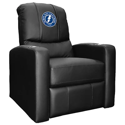 Black Tampa Bay Lightning Logo Stealth Manual Recliner