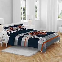 Chicago Bears Heathered Stripe 3-Piece Full/Queen Bed Set
