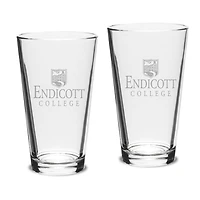 Endicott College 16oz. 2-Piece Classic Pub Glass Set