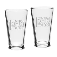 Central Ohio Technical College 16oz. 2-Piece Classic Pub Glass Set