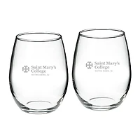 Saint Mary's Belles 21oz. 2-Piece Stemless Wine Glass Set