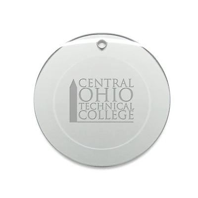 Central Ohio Technical College 3'' Round Glass Ornament