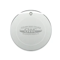 Golden West College 3'' Round Glass Ornament