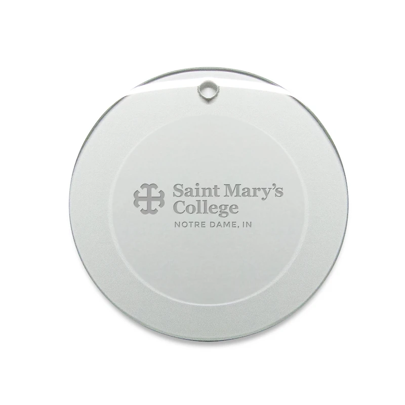 Saint Mary's Belles 3'' Round Glass Ornament