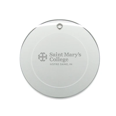 Saint Mary's Belles 3'' Round Glass Ornament