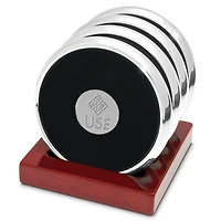 Silver San Francisco Dons 4-Piece Coaster Set