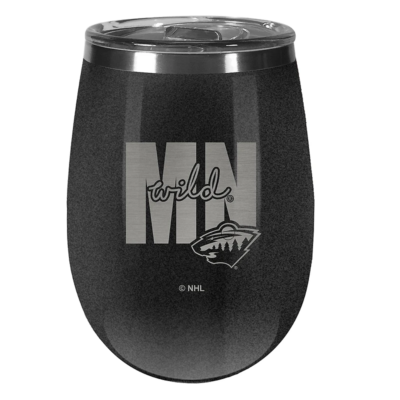 Minnesota Wild 10oz. Onyx Wine Tumbler