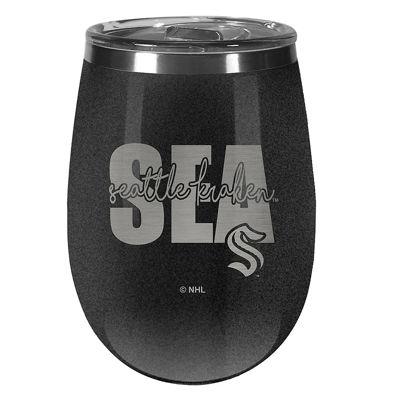 Seattle Kraken 10oz. Onyx Wine Tumbler
