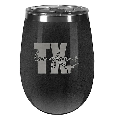Texas Longhorns 10oz. Onyx Wine Tumbler