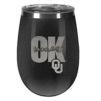 Oklahoma Sooners 10oz. Onyx Wine Tumbler