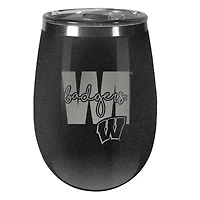 Wisconsin Badgers 10oz. Onyx Wine Tumbler