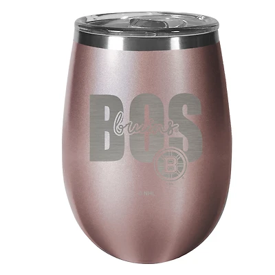 Boston Bruins 10oz. Rose Gold Wine Tumbler