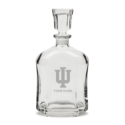 Indiana Hoosiers Personalized 23.75oz. Crystal Whiskey Decanter
