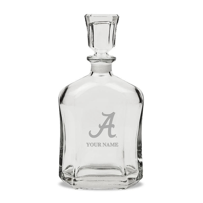 Alabama Crimson Tide Personalized 23.75oz. Crystal Whiskey Decanter
