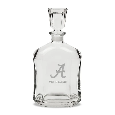 Alabama Crimson Tide Personalized 23.75oz. Crystal Whiskey Decanter