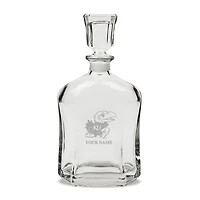 Kansas Jayhawks Personalized 23.75oz. Crystal Whiskey Decanter