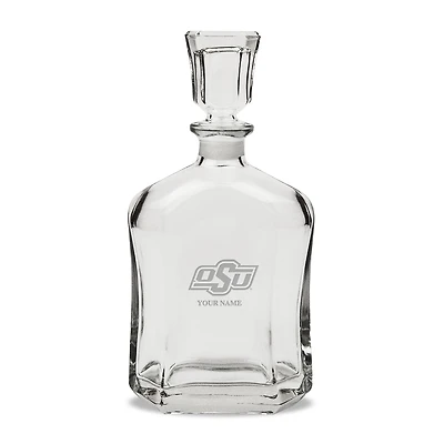 Oklahoma State Cowboys Personalized 23.75oz. Crystal Whiskey Decanter