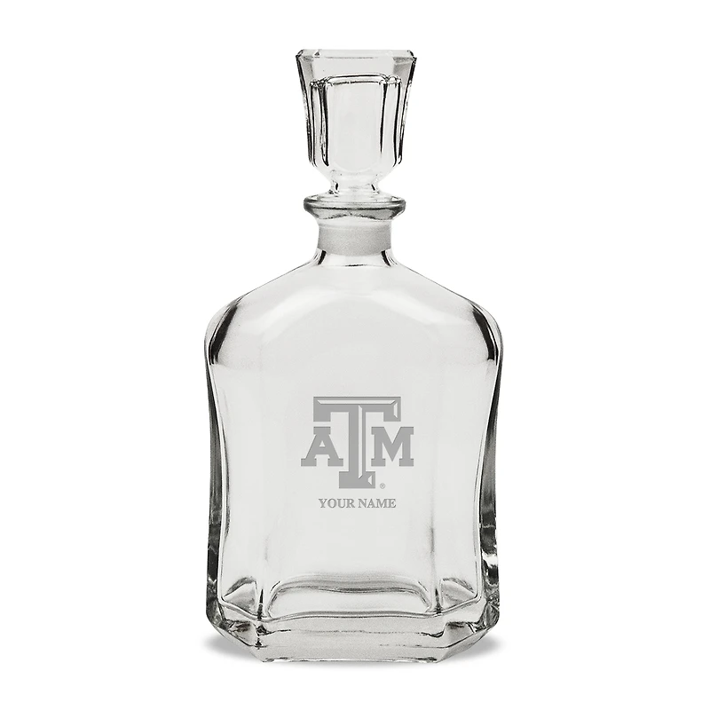 Texas A&M Aggies Personalized 23.75oz. Crystal Whiskey Decanter