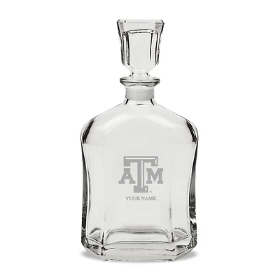 Texas A&M Aggies Personalized 23.75oz. Crystal Whiskey Decanter