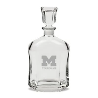 Michigan Wolverines Personalized 23.75oz. Crystal Whiskey Decanter