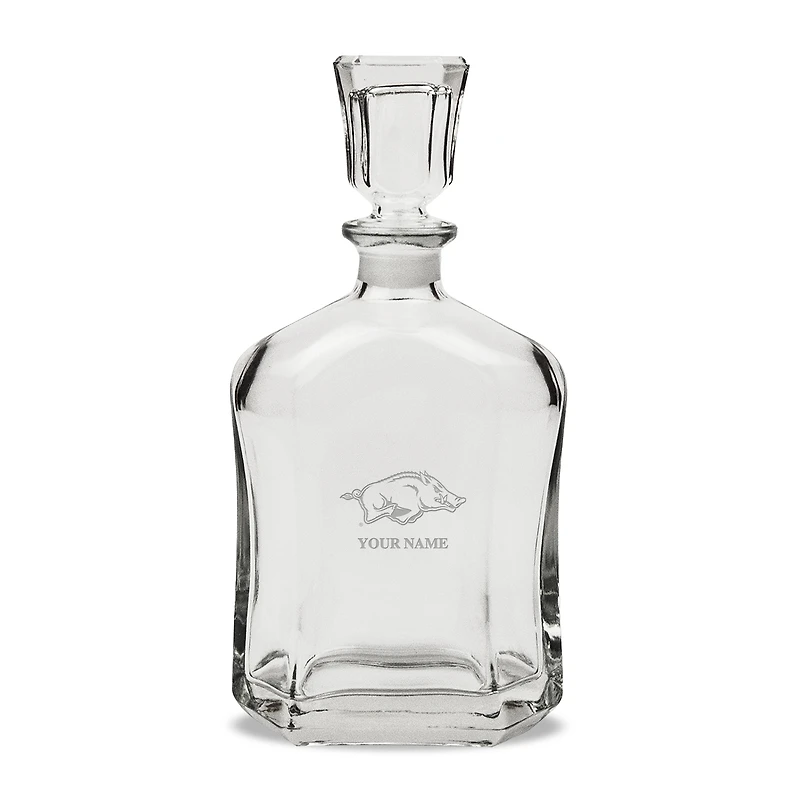 Arkansas Razorbacks Personalized 23.75oz. Crystal Whiskey Decanter