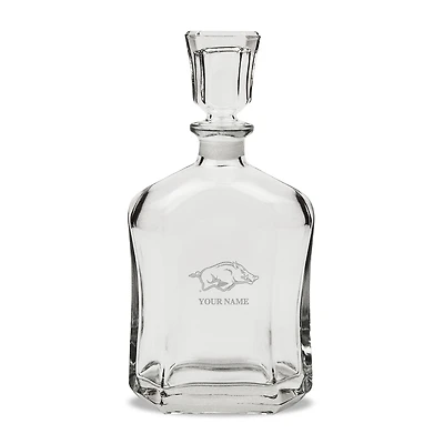 Arkansas Razorbacks Personalized 23.75oz. Crystal Whiskey Decanter