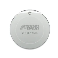 Florida A&M Rattlers Personalized 3'' Round Glass Ornament