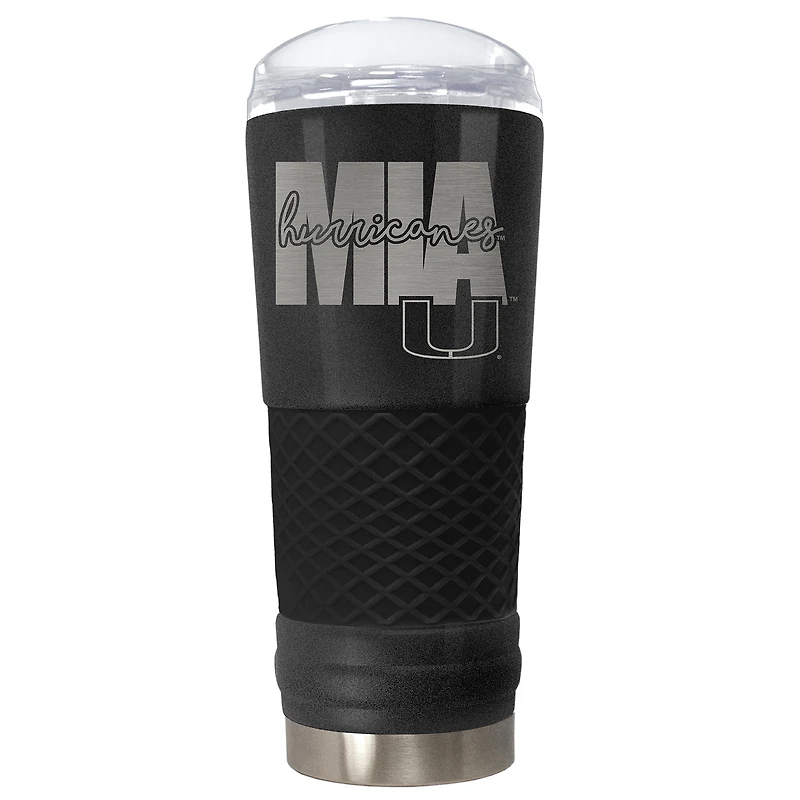 Miami Hurricanes 24oz. Draft Onyx Tumbler