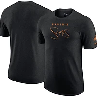 Men's Nike Heather Black Phoenix Suns Courtside Versus Flight Max90 T-Shirt