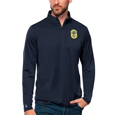 Men's Antigua Navy Nashville SC Tribute Quarter-Zip Pullover Top