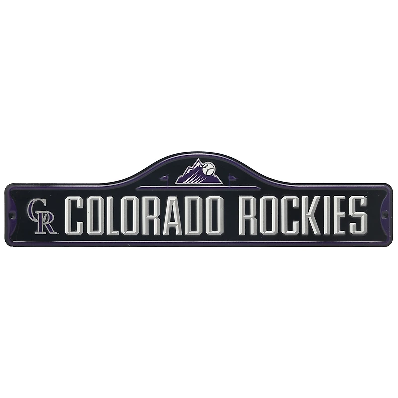Colorado Rockies 5'' x 20'' Metal Street Sign