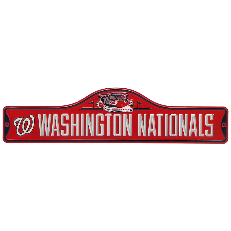 Washington Nationals 5'' x 20'' Metal Street Sign