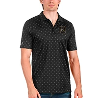 Men's Antigua Black LAFC Spark Polo