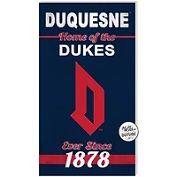Navy Duquesne Dukes 11'' x 20'' Home Of The Sign
