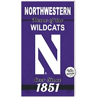 Purple Northwestern Wildcats 11'' x 20'' Home Of The Sign