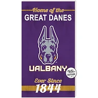 Purple UAlbany Great Danes 11'' x 20'' Home Of The Sign