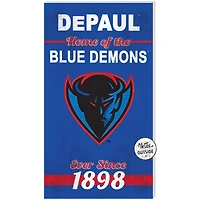 Blue DePaul Blue Demons 11'' x 20'' Home Of The Sign