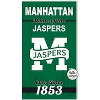 Green Manhattan Jaspers 11'' x 20'' Home Of The Sign