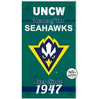 Teal UNC Wilmington Seahawks 11'' x 20'' Home Of The Sign