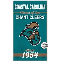 Teal Coastal Carolina Chanticleers 11'' x 20'' Home Of The Sign