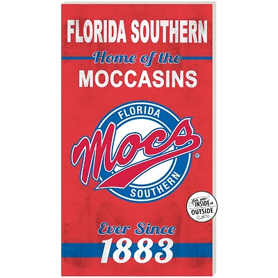 Scarlet Florida Southern Moccasins 11'' x 20'' Home Of The Sign