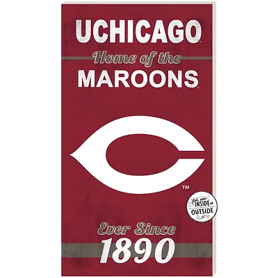 Maroon UChicago Maroons 11'' x 20'' Home Of The Sign