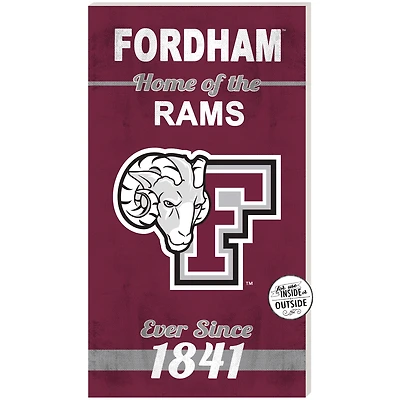 Maroon Fordham Rams 11'' x 20'' Home Of The Sign