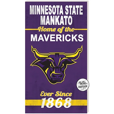 Purple Minnesota State Mavericks 11'' x 20'' Home Of The Sign