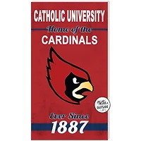 Red Catholic University Cardinals 11'' x 20'' Home Of The Sign