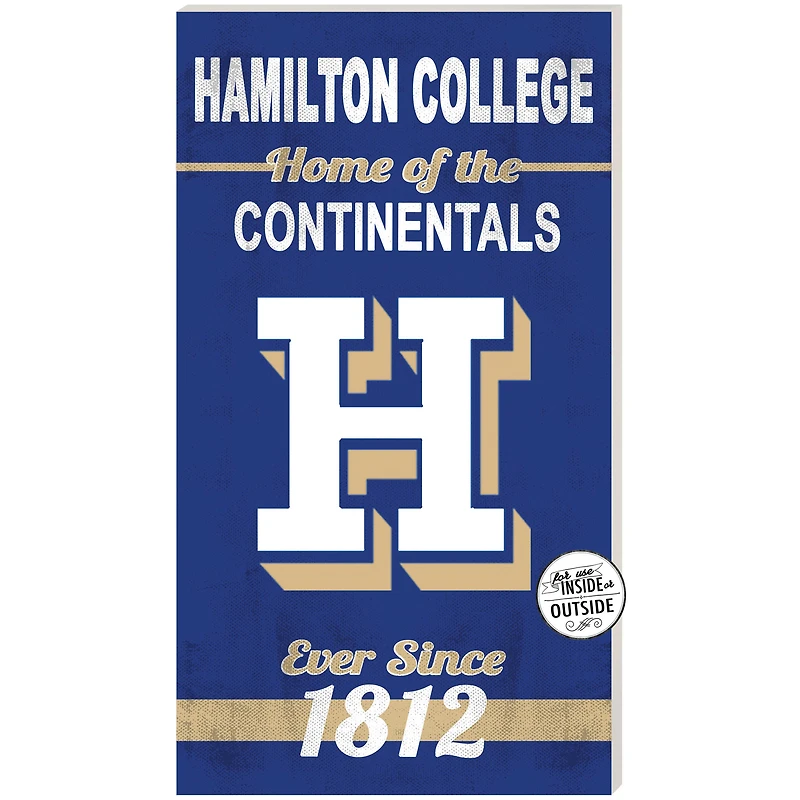 Blue Hamilton Continentals 11'' x 20'' Home Of The Sign