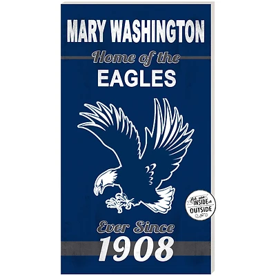 Navy University of Mary Washington Eagles 11'' x 20'' Home Of The Sign