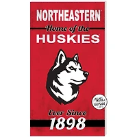 Red Northeastern Huskies 11'' x 20'' Home Of The Sign