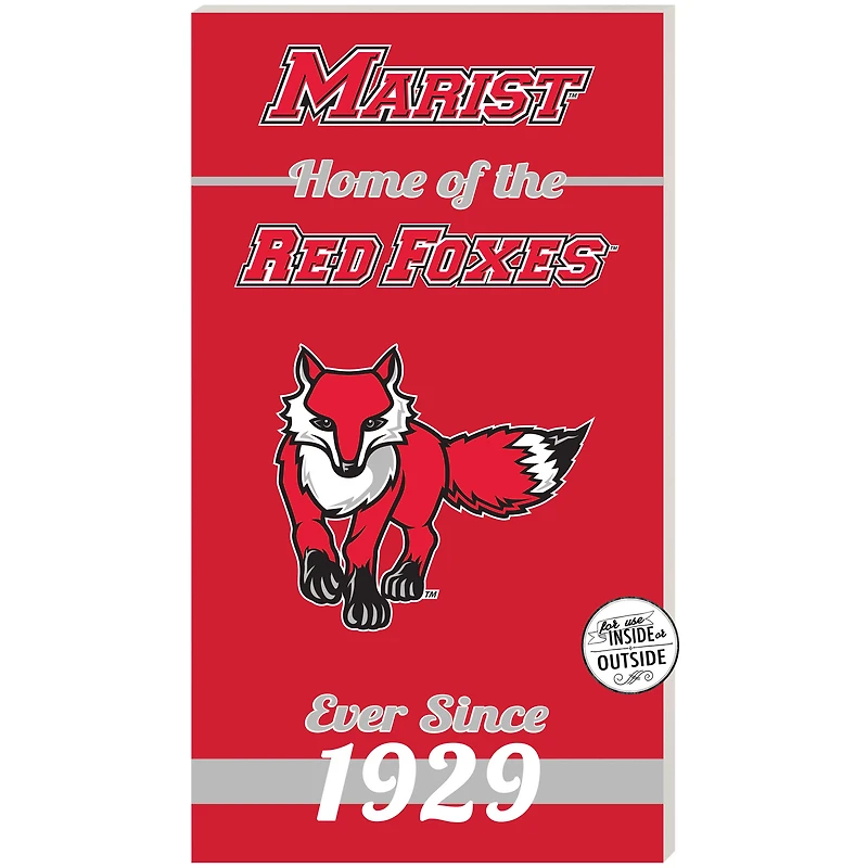 Red Marist Red Foxes 11'' x 20'' Home Of The Sign