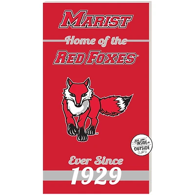 Red Marist Red Foxes 11'' x 20'' Home Of The Sign